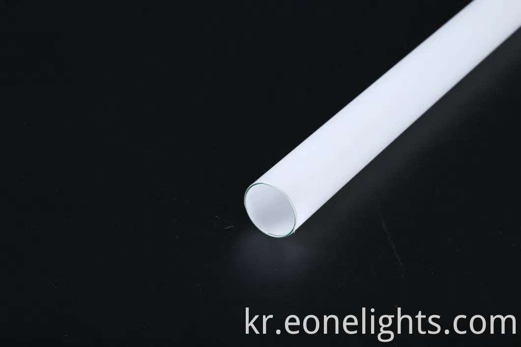 뜨거운 판매 라운드 튜브 바닥이없는 쉘 플라스틱 필름 램프 유리 튜브